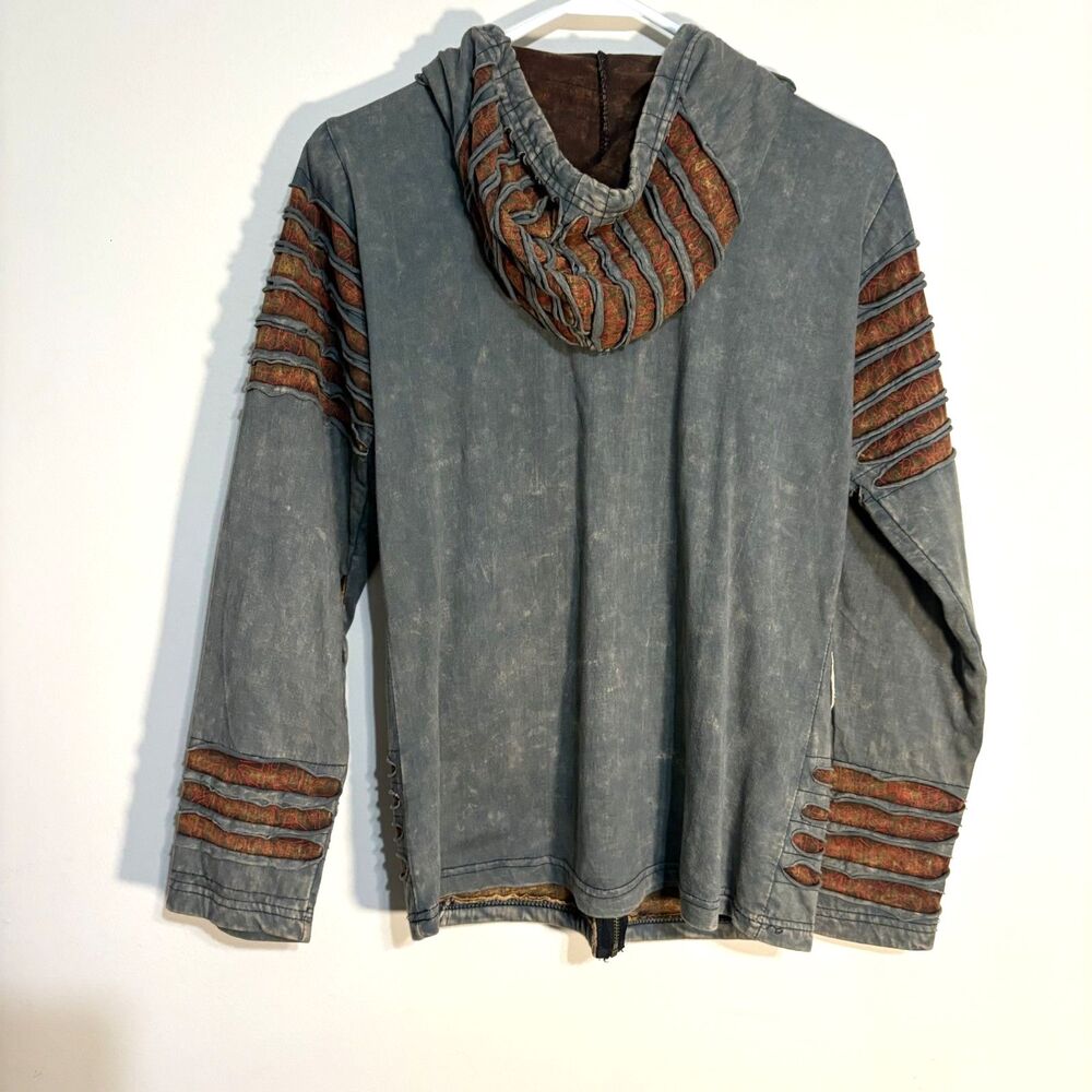 Rising International Fullzip Patchwork Hooded Jac… - image 2